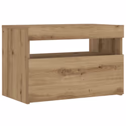 VidaXL 3329176 Table de nuit et table de chevet Chêne