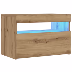 VidaXL 3329176 Table de nuit et table de chevet Chêne - Vue supplémentaire 6