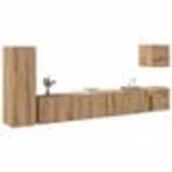 vidaXL Ensemble de meuble TV mural 5 pcs chêne artisanal meuble tv meuble multimédia console tv meuble hifi centre de 3329200