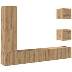 Vidaxl - Ensemble de meuble tv mural 5 pcs chêne artisanal