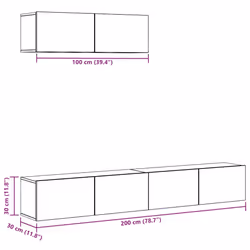 VidaXL 3329205 Support TV et centre de divertissement - Vue supplémentaire 7