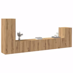 vidaXL Ensemble de meuble TV mural 4 pcs chêne artisanal meuble TV meuble multimédia console TV meuble hifi centre de 3329216