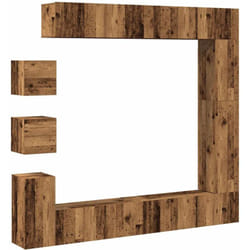 Vidaxl - Ensemble de meuble tv mural 9 pcs vieux bois bois d'ingénierie