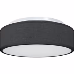 Cette lumière de plafond encastrée apporte une ambiance minimaliste avec une toile noire chic, idéale pour n'importe quel int ...
