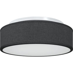 Lumières de plafond dôme noir Ø 38 cm tissu E27 vidaXL
