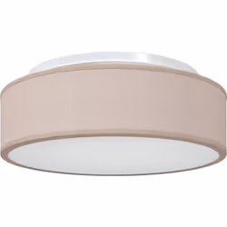 Ce plafonnier encastré combine un design moderne avec un tissu taupe élégant, ce qui en fait un excellent choix pour tout int ...