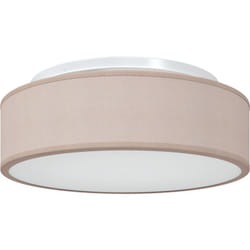 Lustres Plafonniers Encastrés Taupe Ø 38 cm Tissu E27 vidaXL