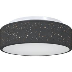 Vidaxl - Lampes de plafond avec abat-jour étoilé Noir ø 38 cm Tissu E27