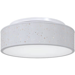 Lampe de plafond Gris 38 x 13,5 cm tissu Vidaxl