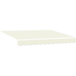 Tissu d'auvent pour cadre de 2,5 x 2 m en crème Vidaxl