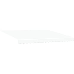 Tissu de remplacement pour auvent pour cadre de 4x3 m blanc Vidaxl