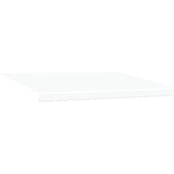 Tissu de remplacement de store pour cadre de 4.5x3.5 m Blanc Vidaxl