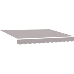 Tissu de Remplacement d'Auvent pour Cadre de 3.5x2.5 m Gris Clair Vidaxl