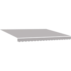 Tissu de remplacement pour auvent pour cadre de 4x3 m - Gris clair Vidaxl