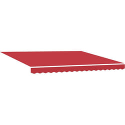 Tissu de remplacement pour auvent pour cadre 4x3 m Rouge Vidaxl