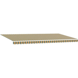 Vidaxl - Tissu de remplacement de store pour cadre de 6x3 m vert et jaune
