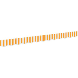 Têtière de store pour cadre de 2,5 m, jaune et blanc, 2,3x0,2 m Vidaxl