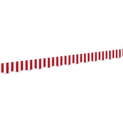 Store à auvent pour cadre de 2,5 m, rayé rouge et blanc, dimensions 2,3x0,2 m. Vidaxl