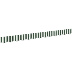 Valance de store pour cadre de 3.5 m Vert et Blanc 3.3x0.2 m Vidaxl