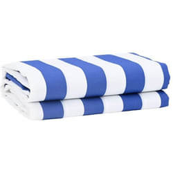 Toile de rechange pour store banne Bleu, blanc 10 x 1.6 m Vidaxl