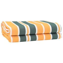 vidaXL Tissu de remplacement pour store Vert et Jaune 10x1.6 m 42000832