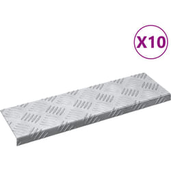 Marches d'Escalier en Alu 10 pcs Antidérapantes 60x18 cm Vidaxl