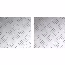 Cet ensemble de plaques en aluminium à carreaux booste la sécurité tout en ajoutant un look moderne à vos couloirs ou entrées ...