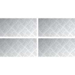 Vidaxl - Plaques d'aluminium 4 pcs antidérapantes 40x20 cm