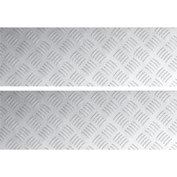 Plaques en Aluminium en Damier 2 pcs Antidérapants 60x20 cm Vidaxl