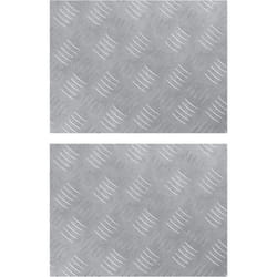 Plaques en Aluminium à Chevrons - 2 Pack, Antidérapantes, 40x30 cm Vidaxl