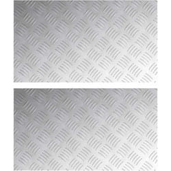 Vidaxl - Plaques à damier 2 pcs Argent 70 x 40 cm Aluminium