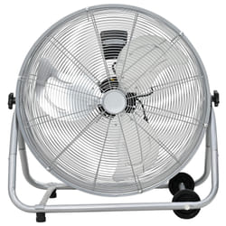 Ventilateur à roulettes vidaXL 3 vitesses Argent F64 cm