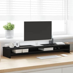 Vidaxl - Support de moniteur chêne noir 100x24x13 cm bois d'ingénierie