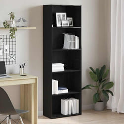 vidaXL Bibliothèque chêne noir 60x30x189 cm bois d'ingénierie