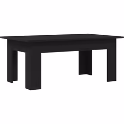 Cette table basse moderne mixe style et praticité, devenant un point central sympa pour votre salon. Avec sa finition en chên ...