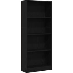 Bibliothèque en chêne noir - 60 x 24 x 143 cm - En bois reconstitué Vidaxl