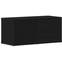 Vidaxl - Meuble tv avec tiroir Noir 80 x 34 x 35.5 cm Bois d'ingénierie