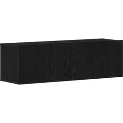 Meuble tv mural en chêne noir 100x30x30 cm en bois reconstitué Vidaxl