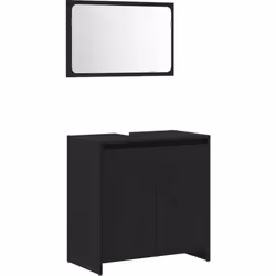 Ce cabinet de salle de bain est une super addition à tout aménagement moderne. Avec sa forme rectangulaire et son bois d'ingé ...