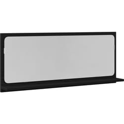 Vidaxl - Miroir de salle de bain en chêne noir 90x10,5x37 cm en bois composite