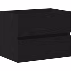 Voici le cabinet lavabo vidaXL, un ajout chic à ta salle de bain. Son design moderne en chêne noir et ses dimensions de 60 x ...