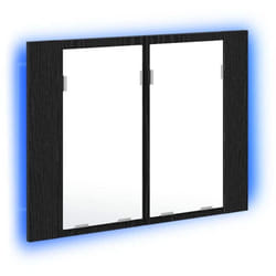 Vidaxl - Armoire de toilette avec miroir Chêne noir 60 x 12 x 45 cm