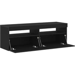 Vidaxl - Meuble tv Noir 120 x 35 x 40 cm Bois d'ingénierie