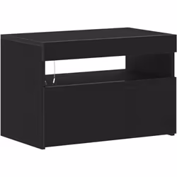 Ce meuble TV LED moderne allie style et praticité, parfait pour n'importe quel salon ou home cinema. Sa finition en chêne noi ...