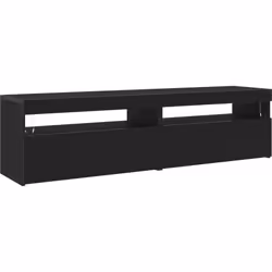 Ce meuble TV est un ajout stylé et pratique pour n'importe quel salon. Avec sa finition chêne noir élégante, il se marie avec ...