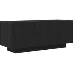 Vidaxl - Meuble tv Chêne Noir 100x35x40 cm En bois d'ingénierie