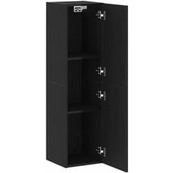 Vidaxl - Cabinet tv mural Montage mural Chêne noir 30.5 x 30 x 110 cm