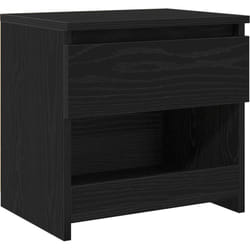 Cabinet de chevet Chêne noir 40 x 30 x 39 cm Bois d'ingénierie Vidaxl