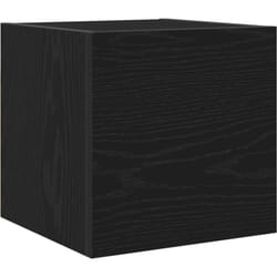 Vidaxl - Meuble tv mural en chêne noir 30,5x30x30 cm