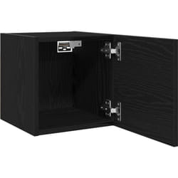 Vidaxl - Armoires tv murales 2 pcs Chêne noir 30,5x30x30 cm